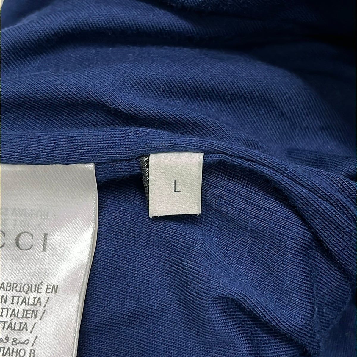 Gucci Jacket L Navy White Long Sleeve Spring Autumn — view 4