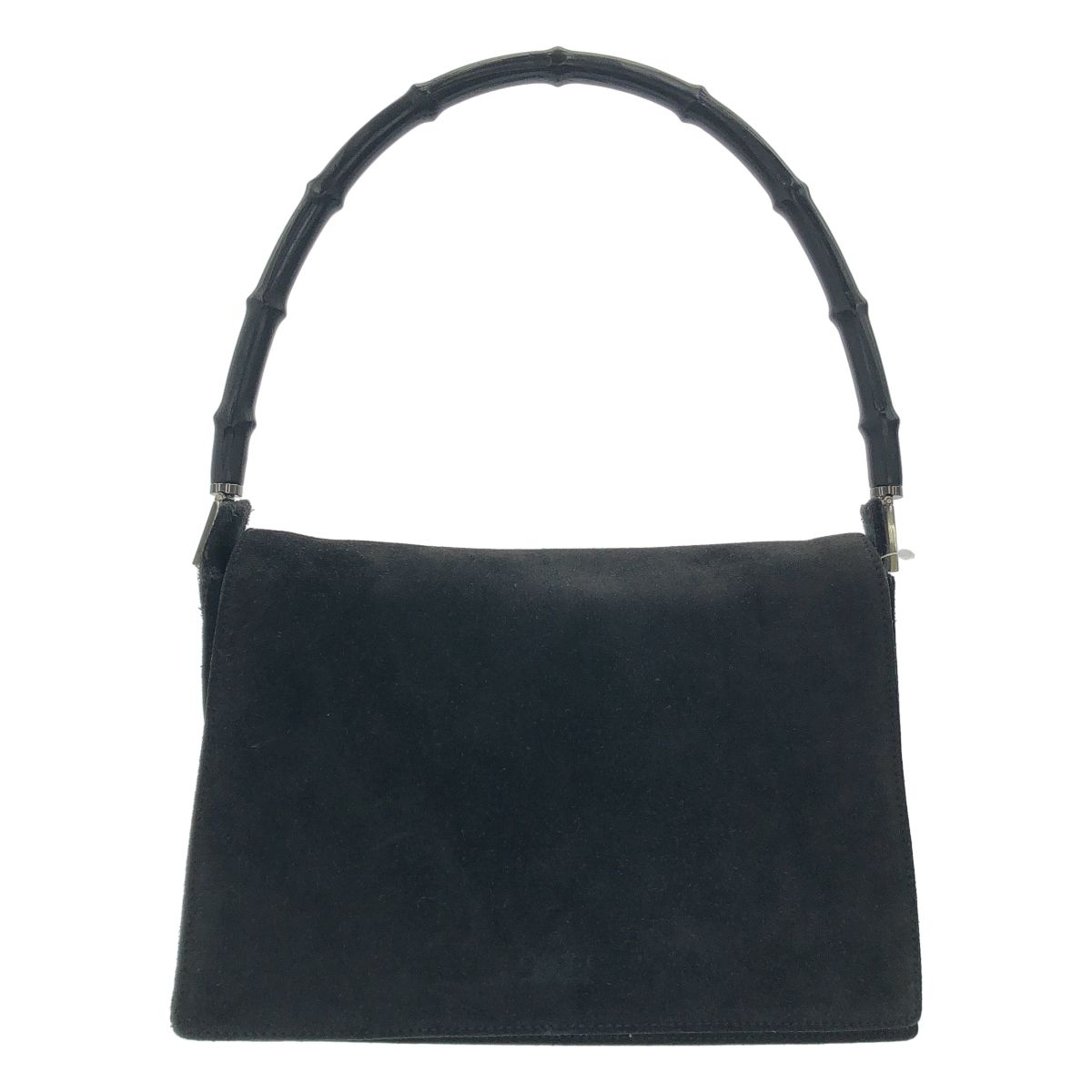 Gucci Vintage Bamboo Shoulder Bag 001 Black