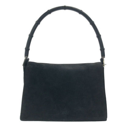 Gucci Vintage Bamboo Shoulder Bag 001 Black