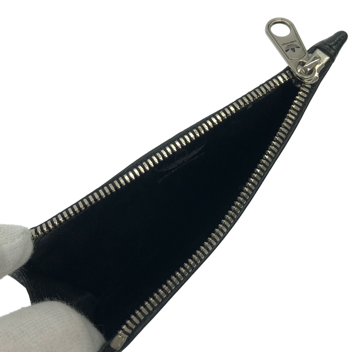 Balenciaga Adidas Fragment Leather Card Case Black — view 4