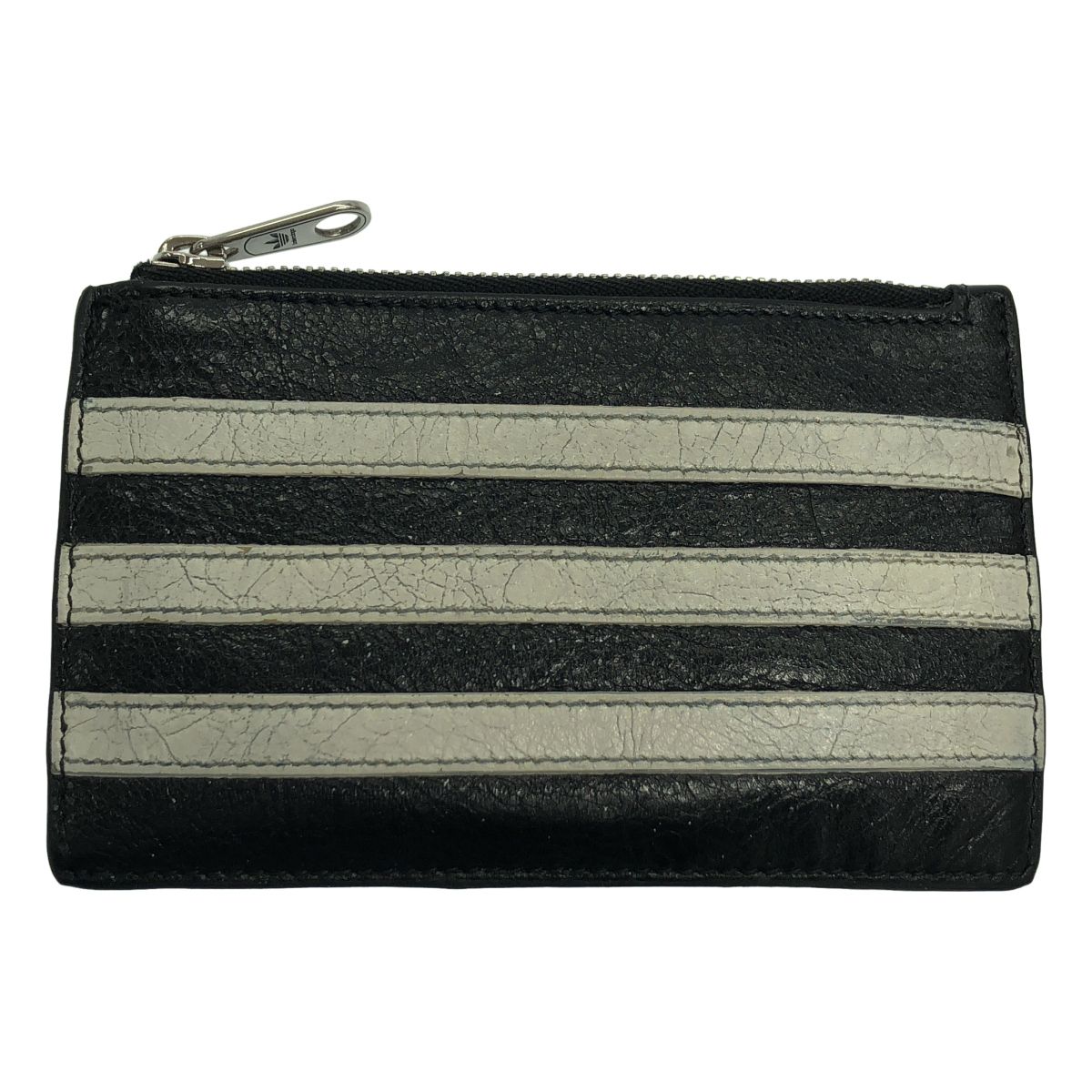 Balenciaga Adidas Fragment Leather Card Case Black — view 2