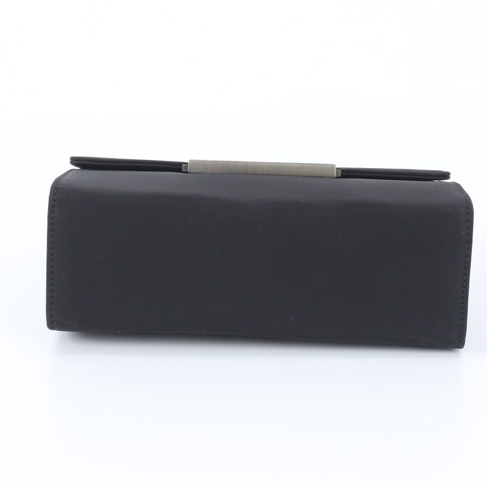 Prada Leather Nylon Handbag Tote Black — view 6