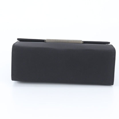 Prada Leather Nylon Handbag Tote Black — view 6
