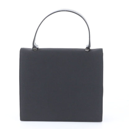 Prada Leather Nylon Handbag Tote Black — view 3