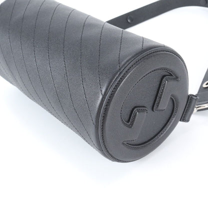 Gucci Blanc Di Leather Shoulder Bag Hand Black — view 5