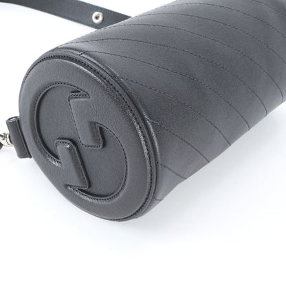 Gucci Blanc Di Leather Shoulder Bag Hand Black — view 4
