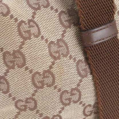 Gucci GG Canvas Leather Shoulder Bag Tote Hand Brown — view 8