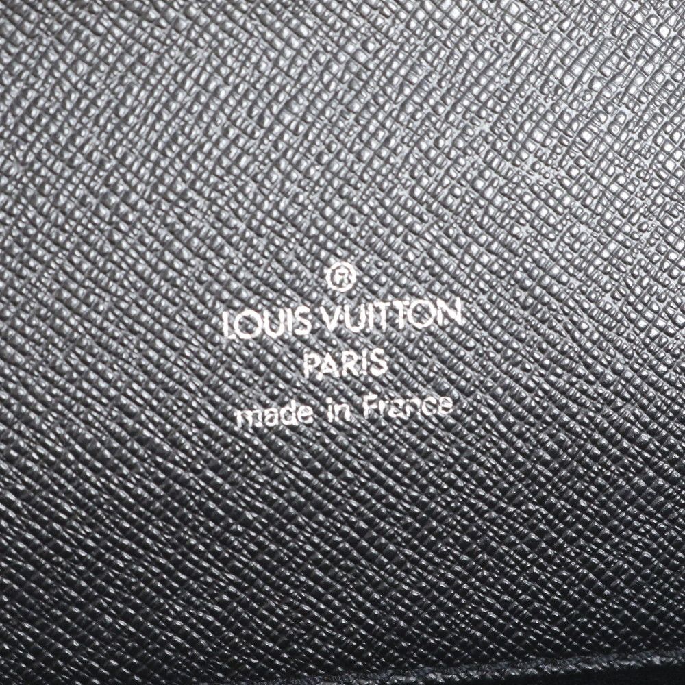 Louis Vuitton Taiga Angara Leather Business Document Briefcase Tote — view 8