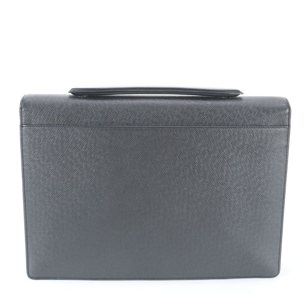 Louis Vuitton Taiga Angara Leather Business Document Briefcase Tote — view 3