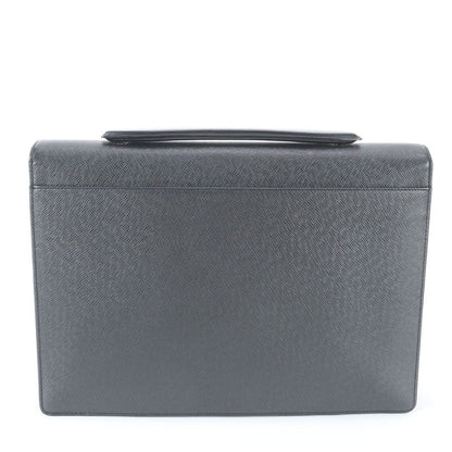 Louis Vuitton Taiga Angara Leather Business Document Briefcase Tote — view 3