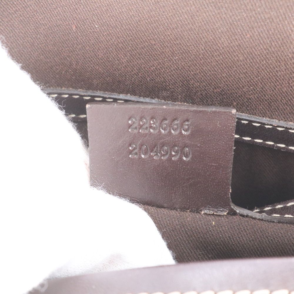 Gucci GG Supreme Leather Shoulder Bag Crossbody Messenger Business — view 9