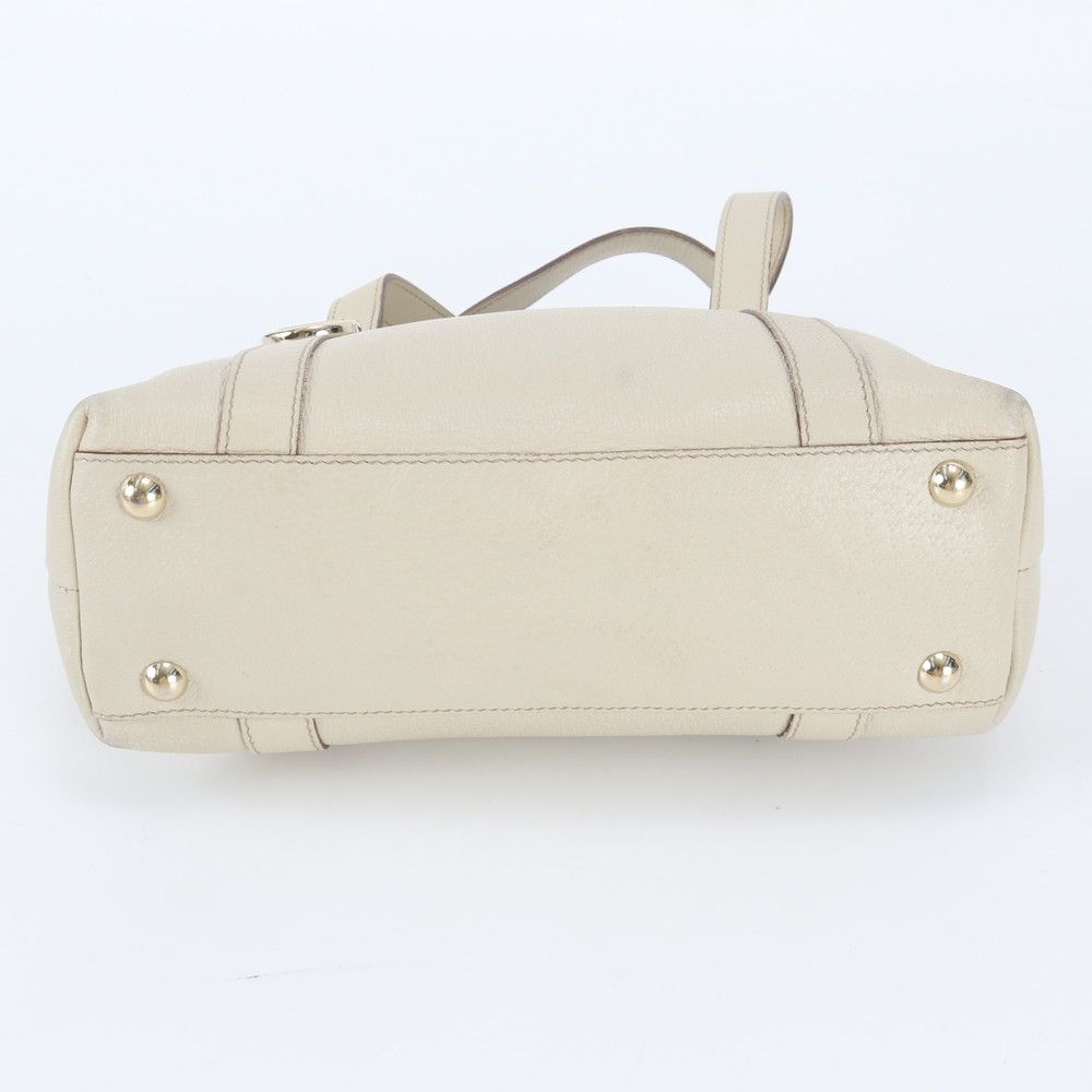 Gucci Abbey Leather Handbag Tote Erm with — view 6