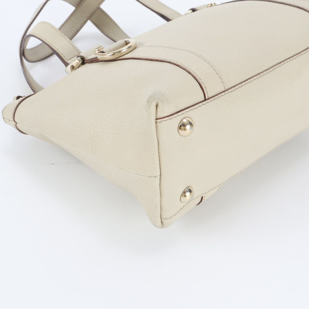 Gucci Abbey Leather Handbag Tote Erm with — view 4
