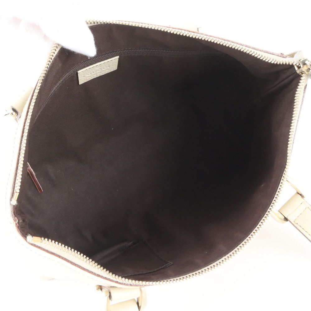 Gucci Abbey Leather Handbag Tote Erm with — view 7