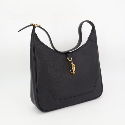 Hermes Trim 31 Black Leather Shoulder