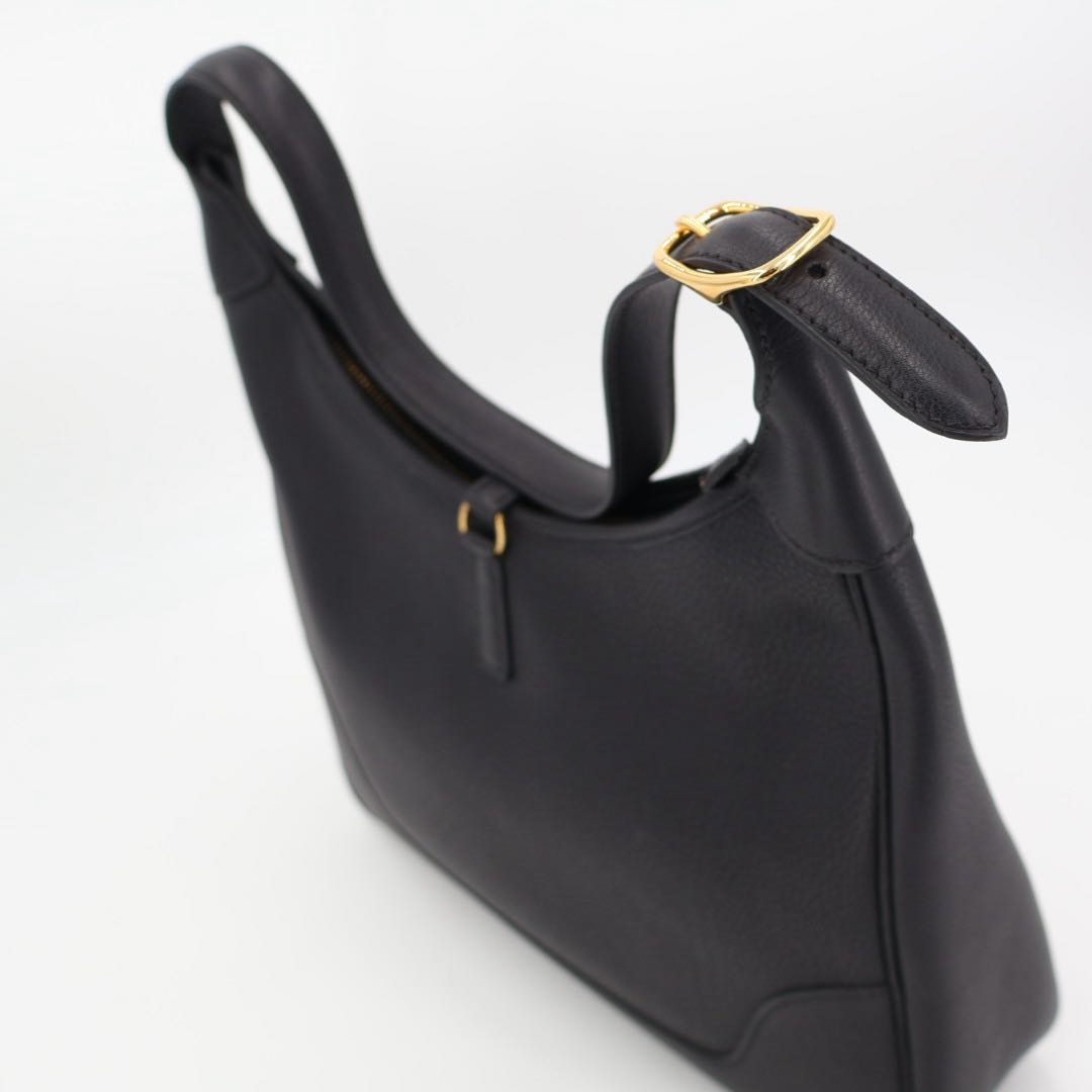 Hermes Trim 31 Black Leather Shoulder — view 6