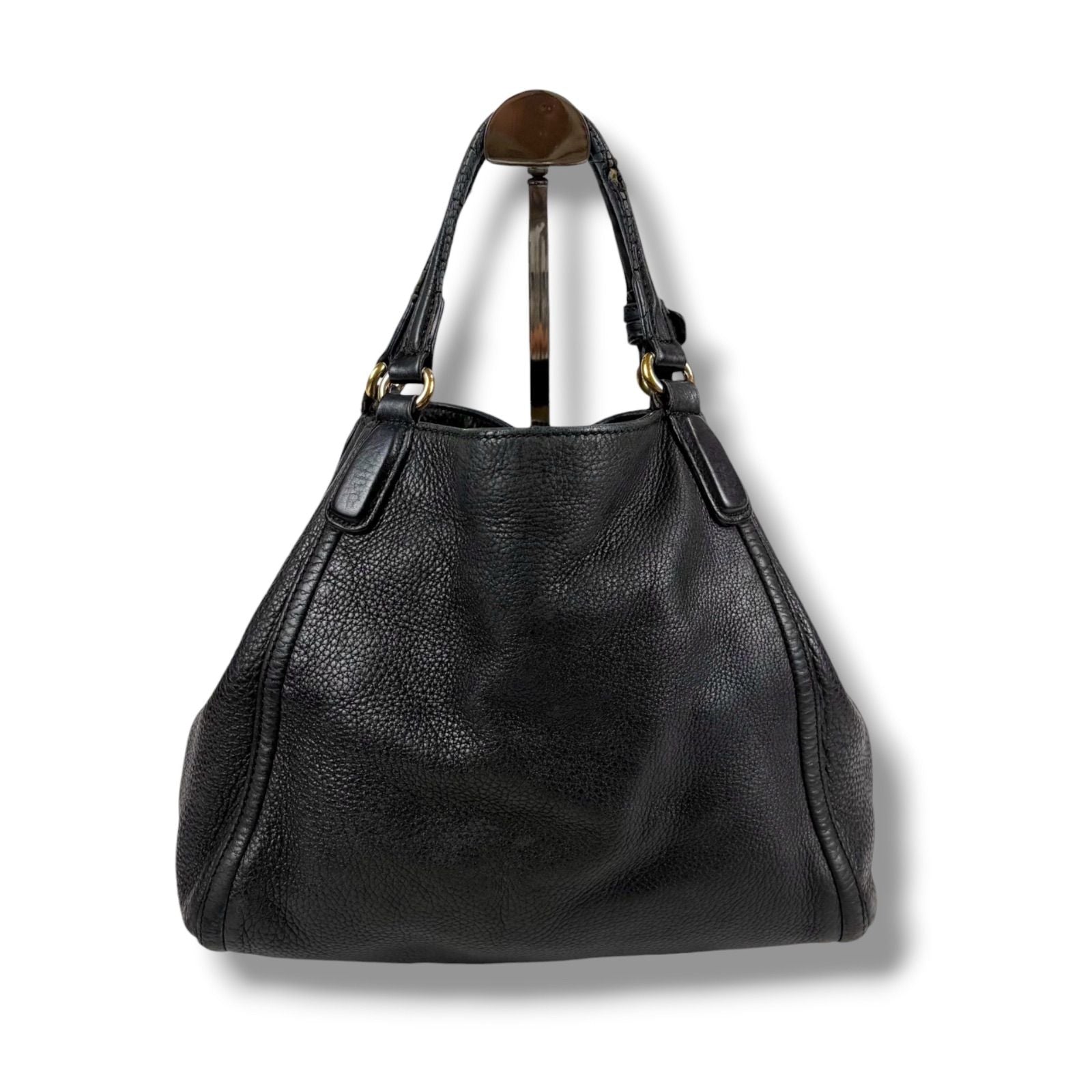 Gucci 2-Way Interlocking Soho Shoulder Bag Black Leather — view 3