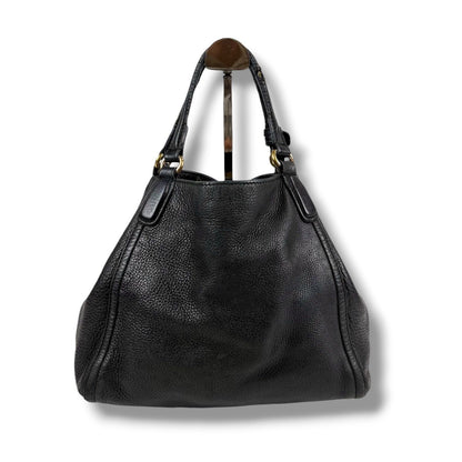 Gucci 2-Way Interlocking Soho Shoulder Bag Black Leather — view 3