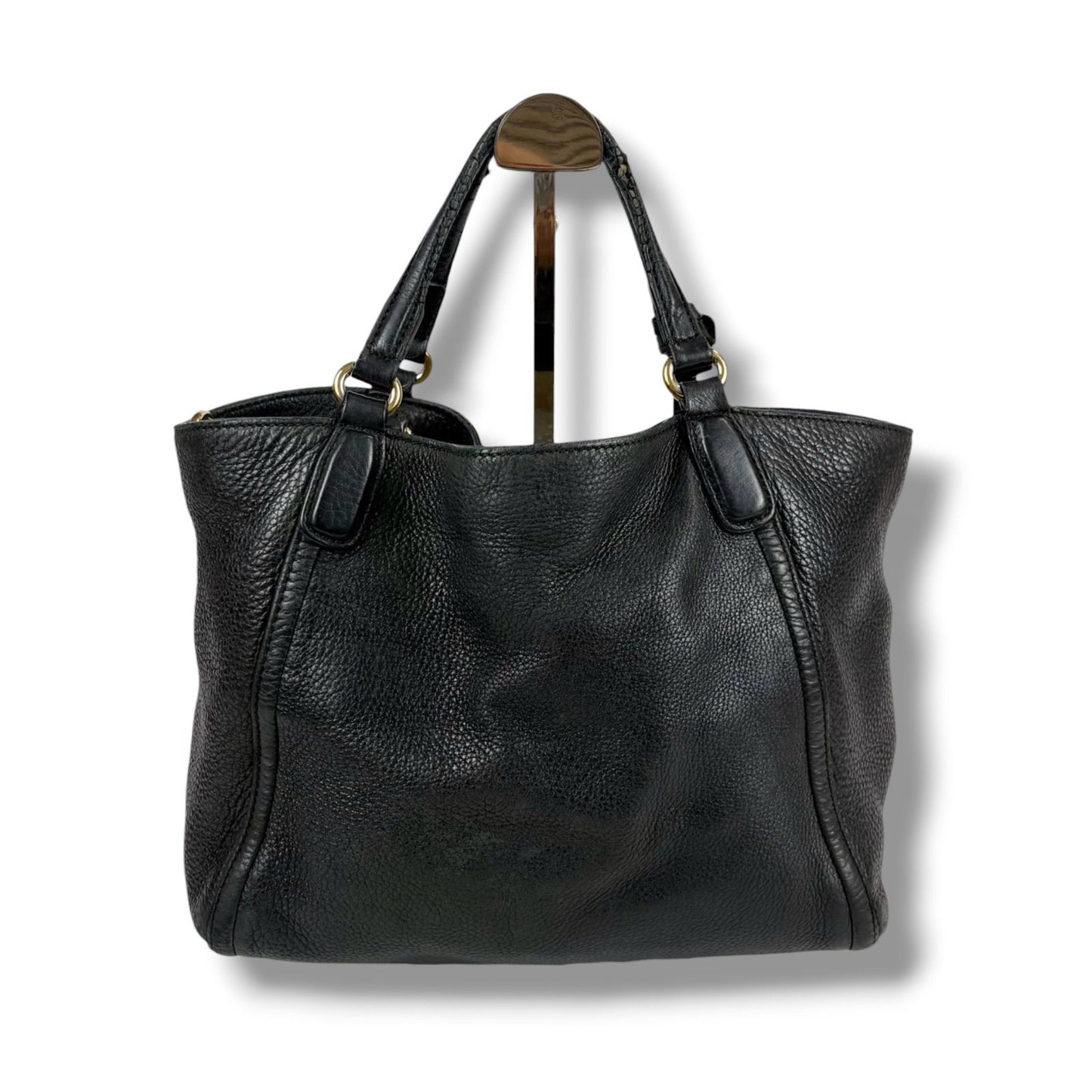 Gucci 2-Way Interlocking Soho Shoulder Bag Black Leather — view 5