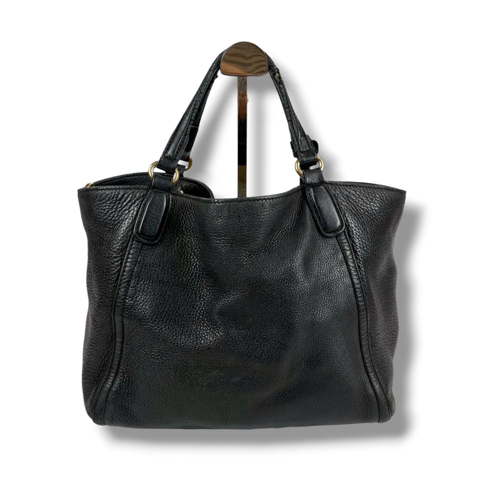 Gucci 2-Way Interlocking Soho Shoulder Bag Black Leather — view 5