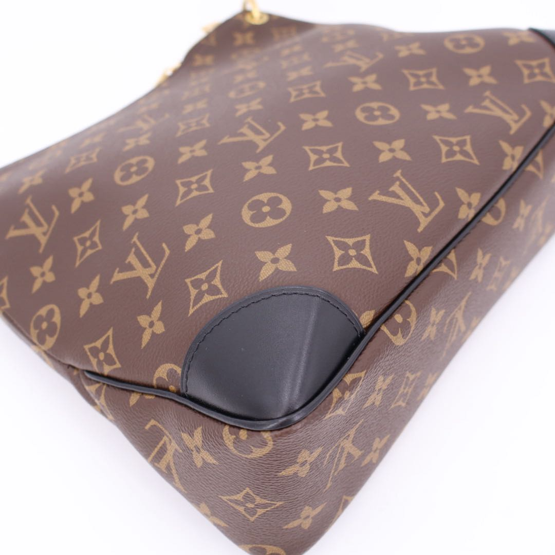 Louis Vuitton Odeon NM Shoulder Bag Crossbody Leather Noir Black — view 9