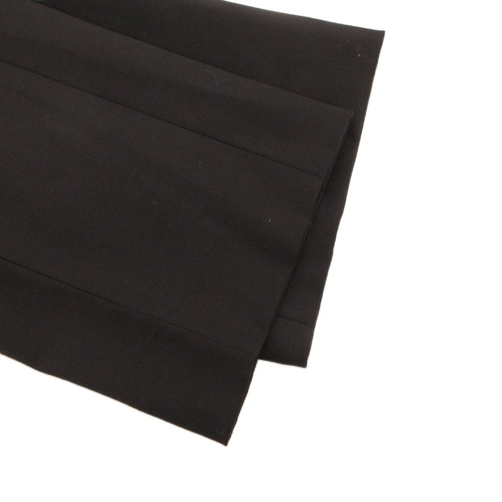 Prada Trousers Beltless Pants Ankle Length Wool 44 Black — view 3