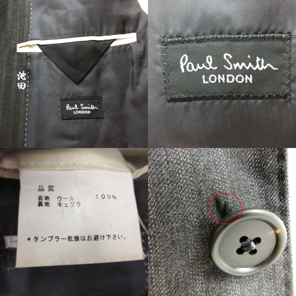 Loro Piana Paul Smith Collection Fabric Set Suit Wool Cupro Center Front Single — view 8