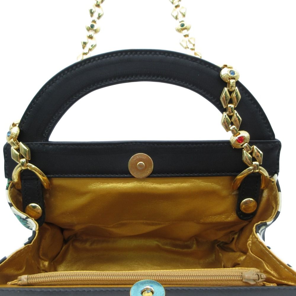 Versace Gianni Shoulder Bag Chain Vintage 309 1 Black — view 9