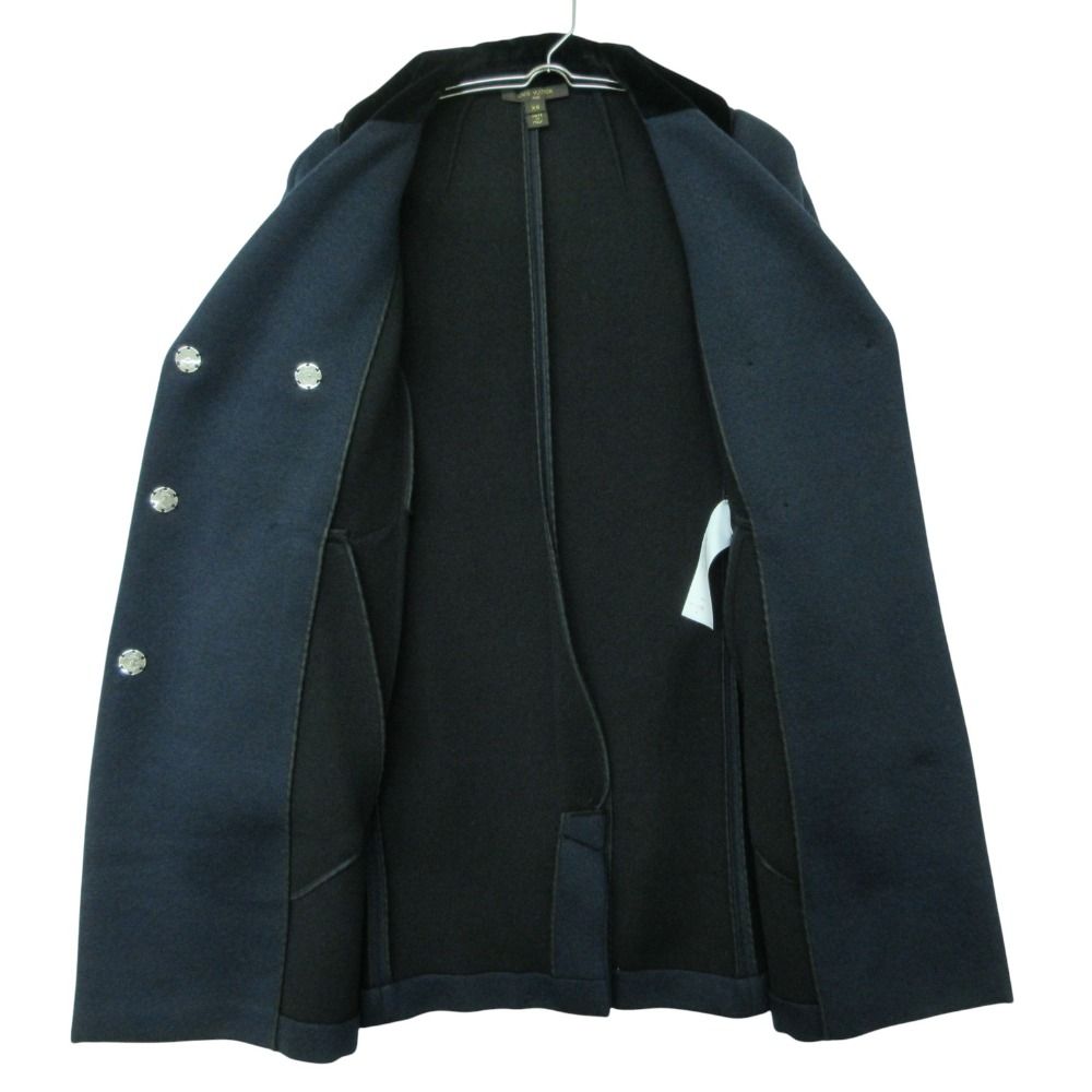 Louis Vuitton by Marc Jacobs coat Double Breasted Jacket Velour Contrast — view 3