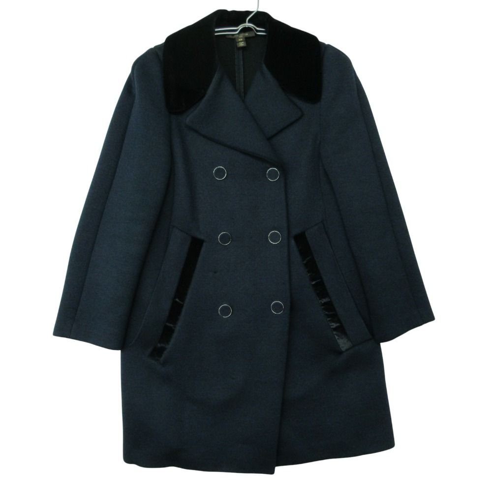 Louis Vuitton by Marc Jacobs coat Double Breasted Jacket Velour Contrast