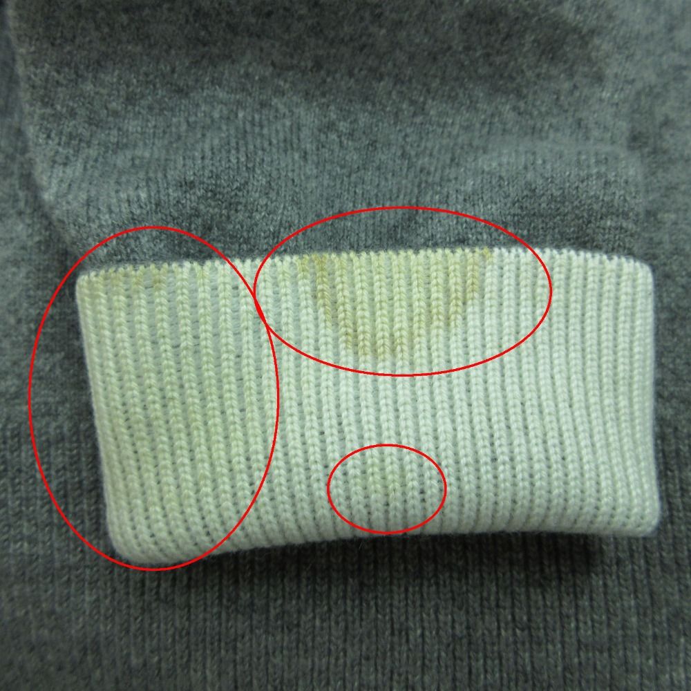 Dior Knit J'adior 8 Letter Ring Boxy Cashmere Sweater Long Sleeve Gray 38 — view 8