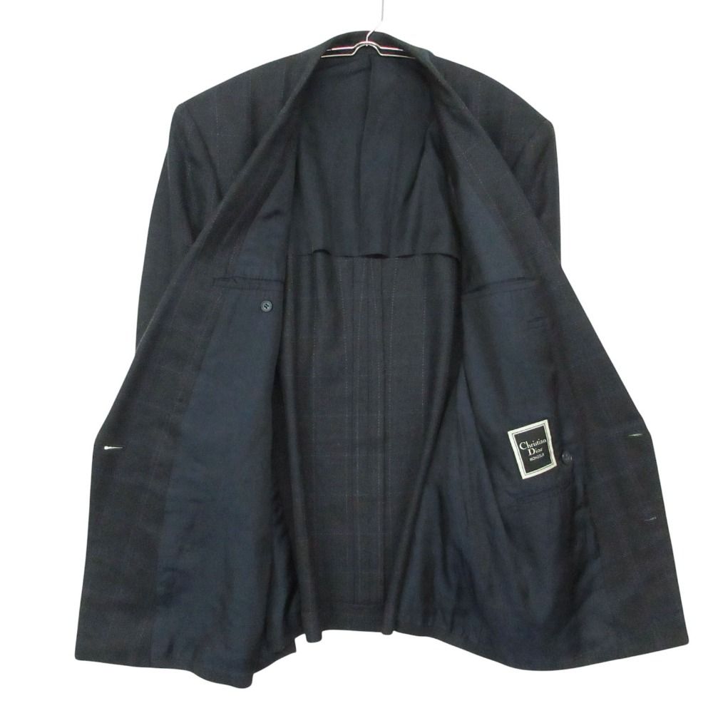 Dior Vintage Dio Monsieur Double jacket Breasted Blazer ludo Logo Button Silk — view 3