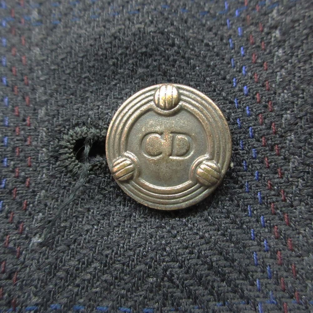 Dior Vintage Dio Monsieur Double jacket Breasted Blazer ludo Logo Button Silk — view 7