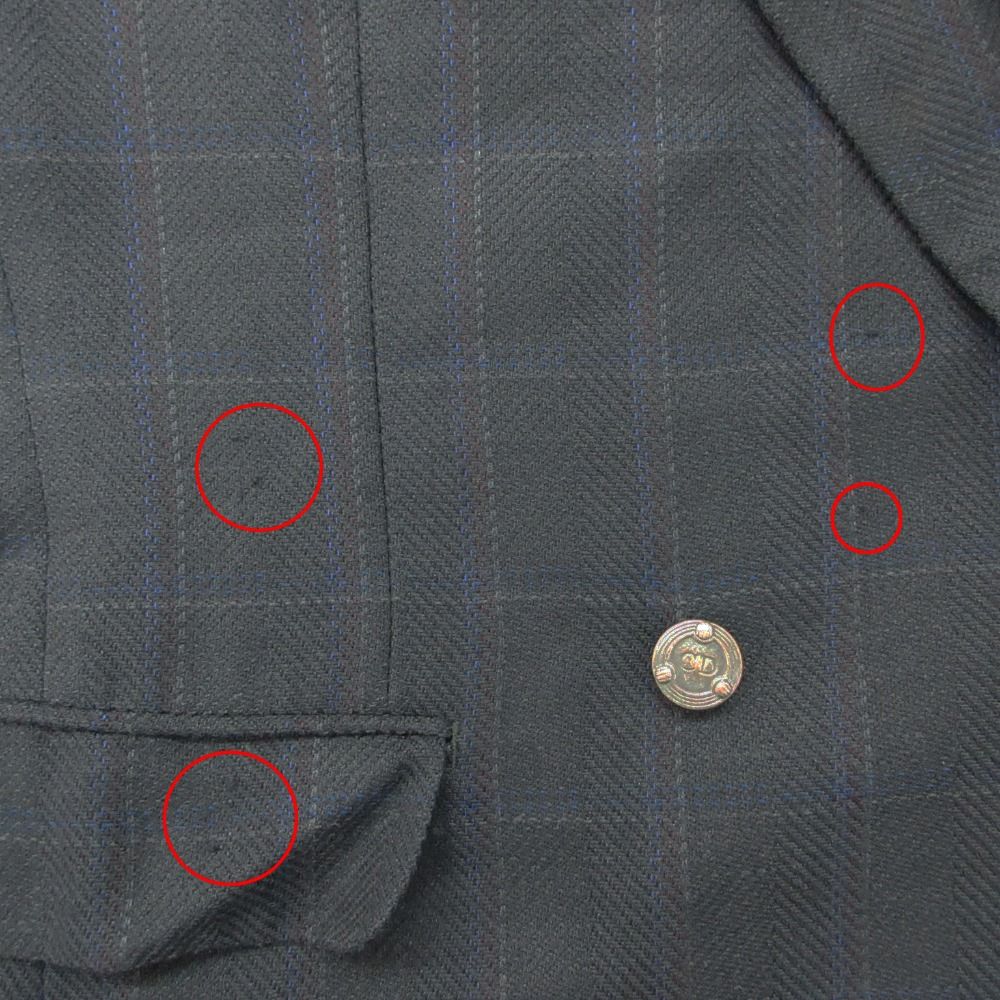 Dior Vintage Dio Monsieur Double jacket Breasted Blazer ludo Logo Button Silk — view 8