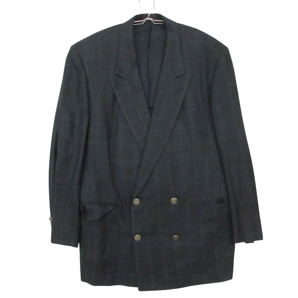 Dior Vintage Dio Monsieur Double jacket Breasted Blazer ludo Logo Button Silk