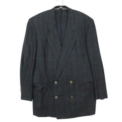 Dior Vintage Dio Monsieur Double jacket Breasted Blazer ludo Logo Button Silk