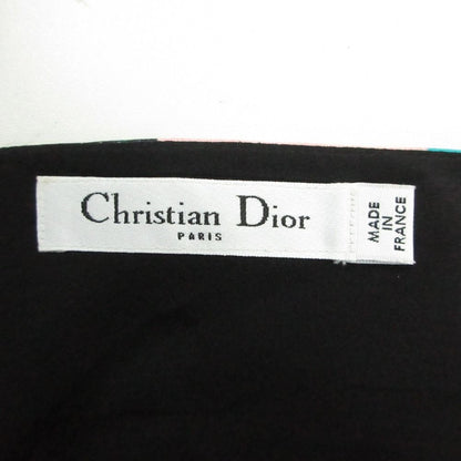 Dior Dress Sleeveless Asymmetrical Floral Pattern Rose Silk Pink 40 — view 3