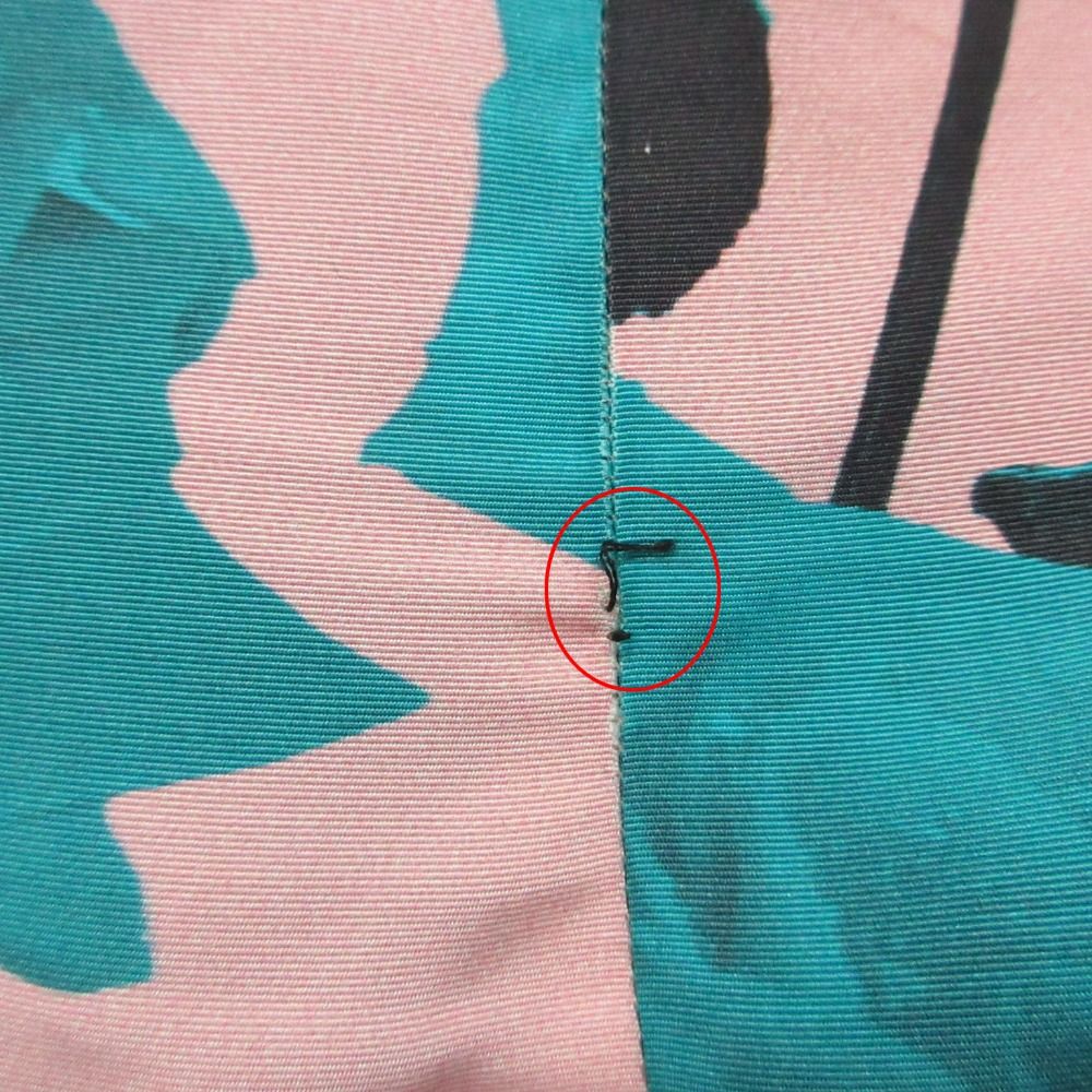Dior Dress Sleeveless Asymmetrical Floral Pattern Rose Silk Pink 40 — view 7