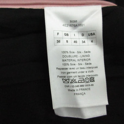Dior Dress Sleeveless Asymmetrical Floral Pattern Rose Silk Pink 40 — view 4