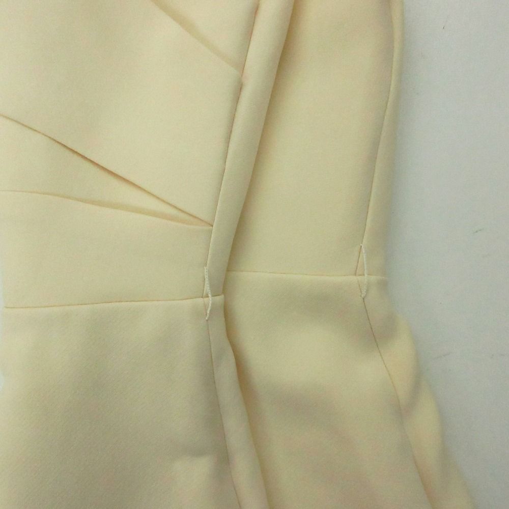 Dior Dress Sleeveless Cache Couple Neck Wool Silk White 38 — view 8