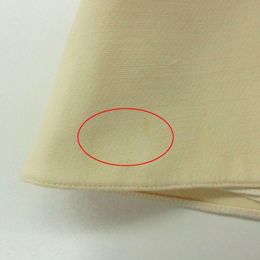 Dior Dress Velours Neck Flare Wool Silk White 38 — view 7
