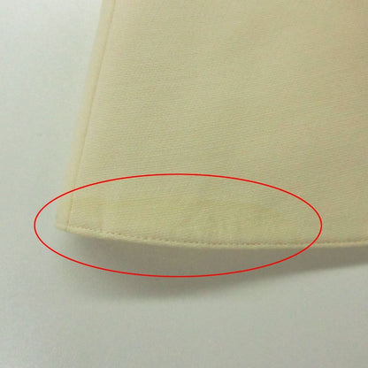 Dior Dress Velours Neck Flare Wool Silk White 38 — view 9