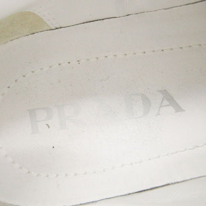 Prada Platform Sneakers Double Wheels Nylon Gabardine Shoes White — view 7