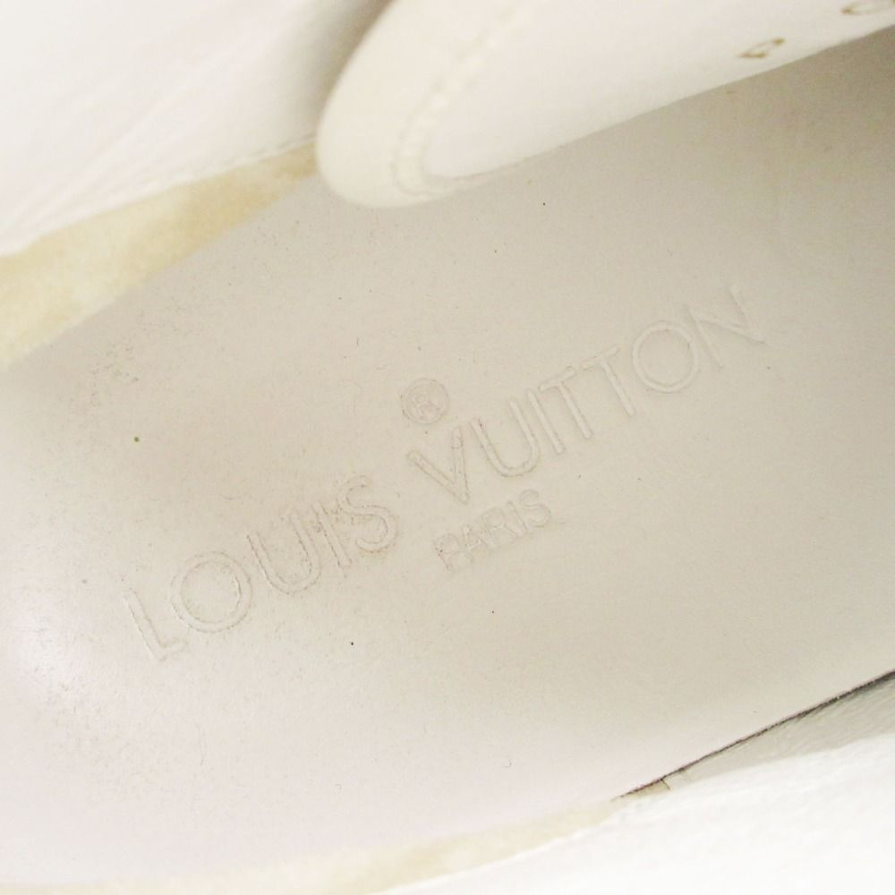 Louis Vuitton Sneakers Monogram Multicolor High Cut Shoes Leather LV Logo White — view 6