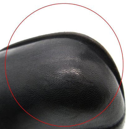 Bottega Veneta Boots Leather Long Center Seam Side Zip Shoes Black — view 7