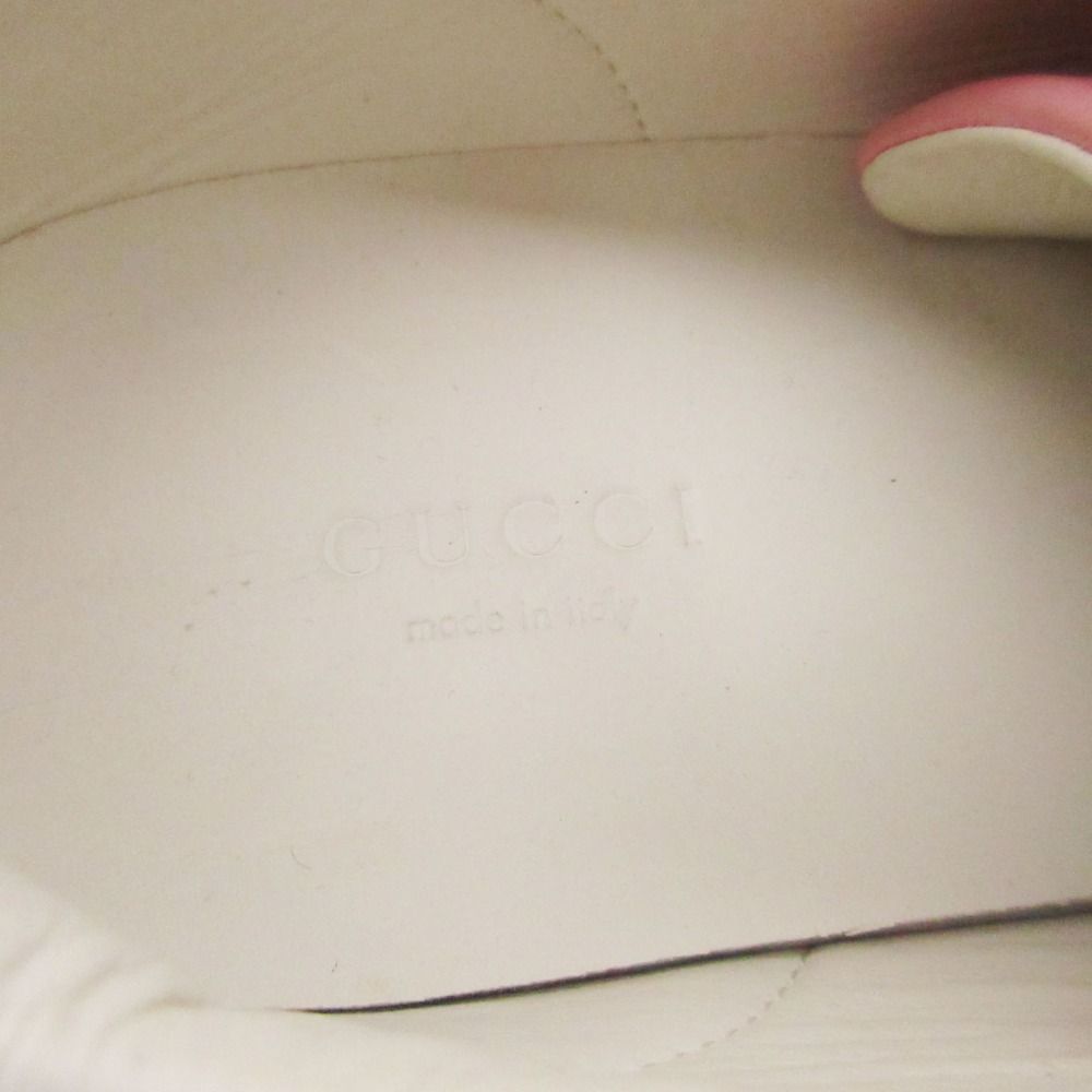 Gucci Sneakers Ace Interlocking Leather Low Cut Shoes Pink — view 6