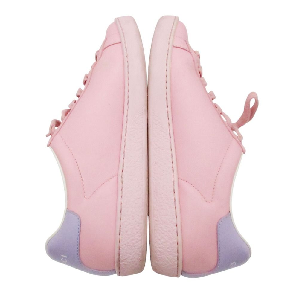 Gucci Sneakers Ace Interlocking Leather Low Cut Shoes Pink — view 7