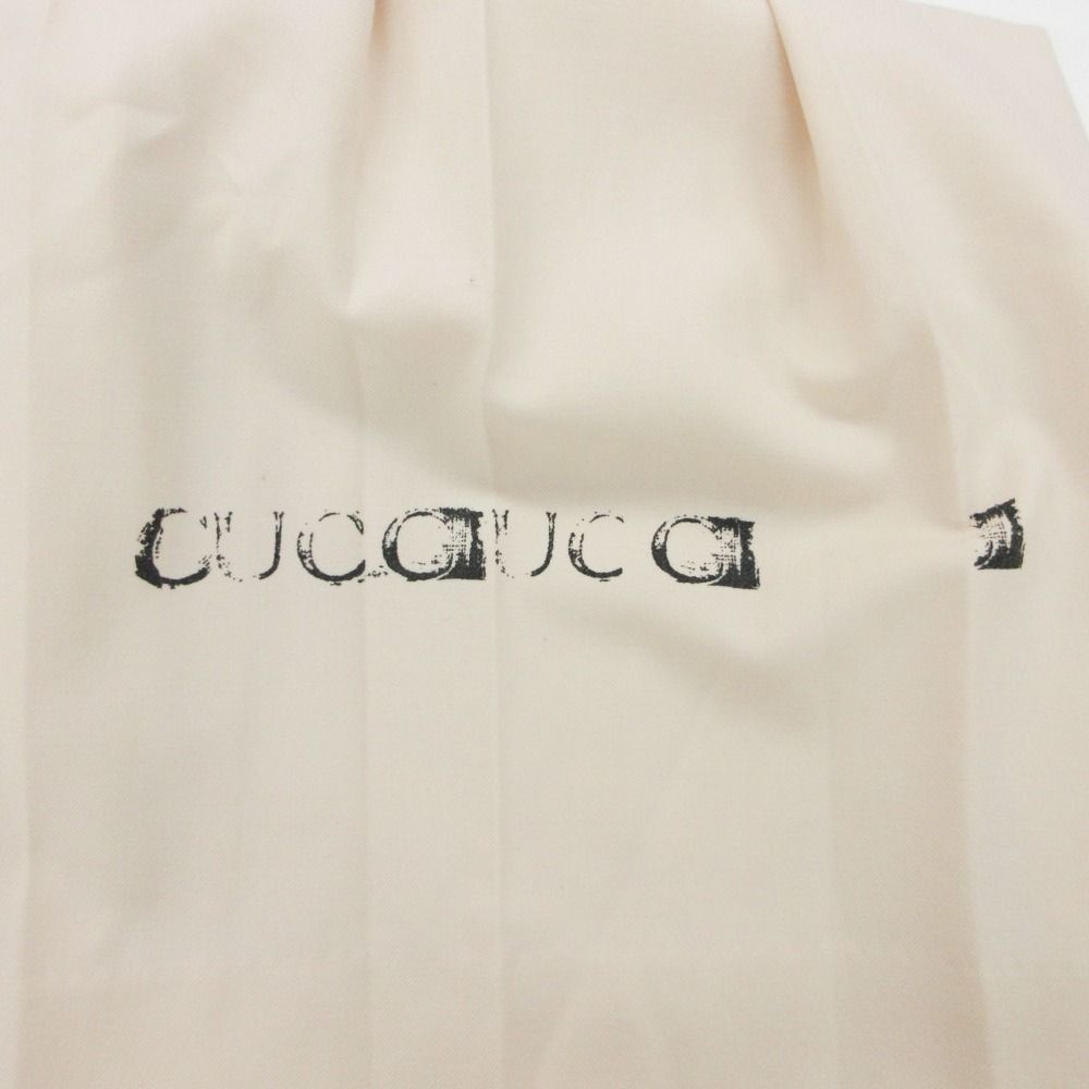 Gucci Pants Pleats Wide Gaucho Skirt Culottes Logo Light Beige 38 — view 8