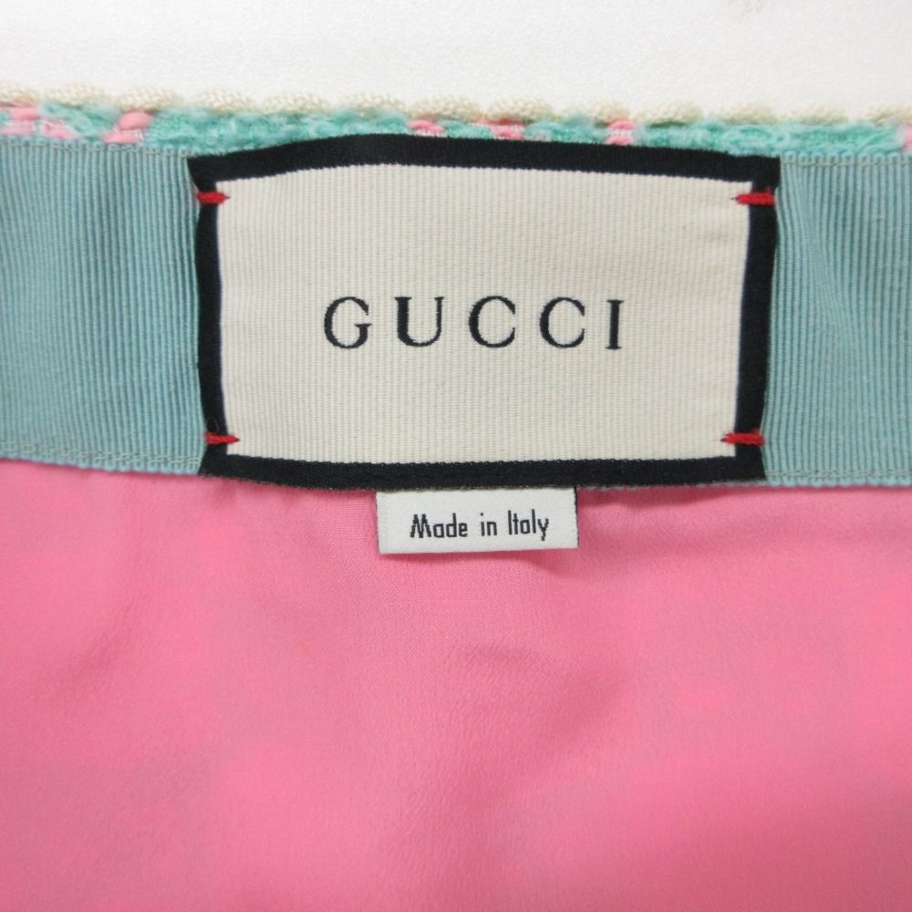 Gucci Skirt Tweed GG Jacquard Zaamp Light Green 38 — view 7