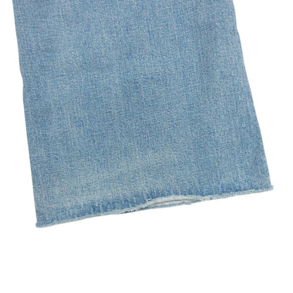 Gucci Denim Pants Wide Cut Off Jeans Strawberry Embroidery Patch Indigo 22 — view 5